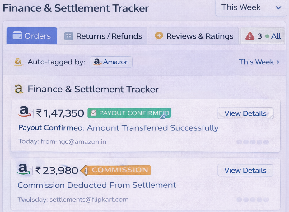 Finance & Settlement Tracker